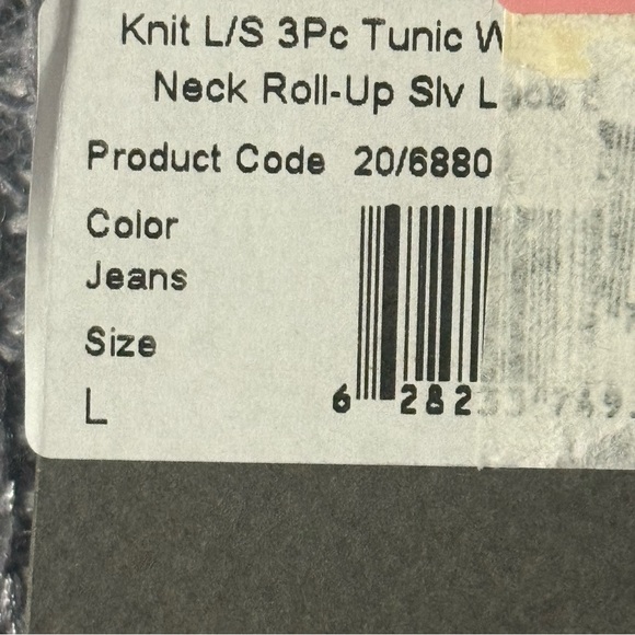 M Made In Italy Sweater Women L Blue Knit Sparkly Sequin V Neck Lace Floral Back - Picture 2 of 9